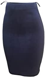 Women's Faux Suede Pencil Skirt