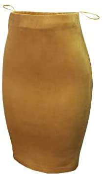 Women's Faux Suede Pencil Skirt