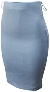 Women's Faux Suede Pencil Skirt
