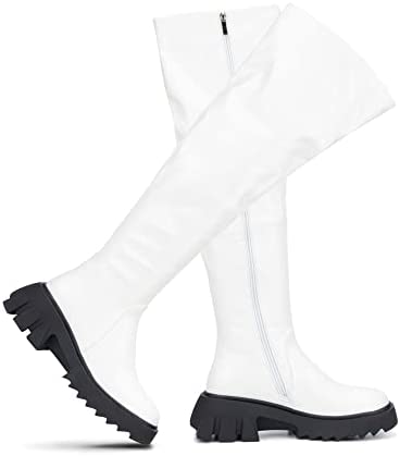 Torgeis Women's Alfie Fashion, Supple faux leather, Zipper Tall Boot, Round Toe, Thermoplastic rubber Outsole