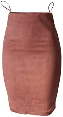 Women's Faux Suede Pencil Skirt
