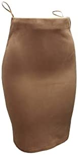 Women's Faux Suede Pencil Skirt