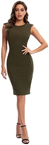 Women's Sleevless Elegant Midi Dress.