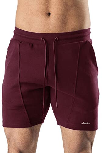 Men's Casual Elastic Waist Drawstring Shorts Gym Workout Training Running Jogging Pants with Pockets