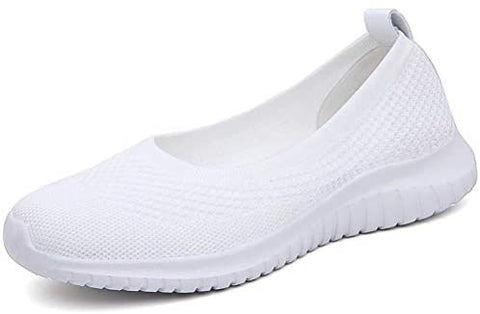 konhill Women's Comfortable Walking Shoes - Tennis Athletic Casual Slip On Sneakers