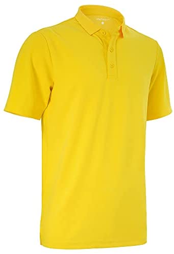 INNERSY Men's Polyester Golf Polo Shirt No Wrinkles No Iron Shirt
