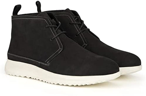 X RAY Reserved Footwear New York Men's Baryon Fashion Casual Synthetic Leather High Top Sneakers, Drawstring Lace-Up, Round Toe, Ethylene Vinyl Acetate Outsole