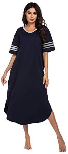 Women's V Neck Loungewear  Loose Sleepwear