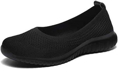 konhill Women's Comfortable Walking Shoes - Tennis Athletic Casual Slip On Sneakers