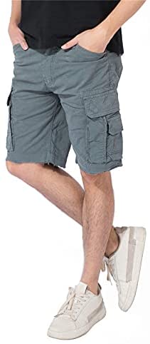 DGWZ Mens Cargo Shorts Outdoor Casual Slim Fit Hiking Stretch  Multi Pocket Shorts for Men