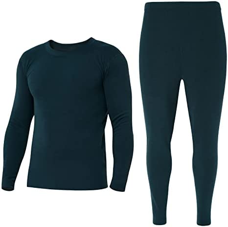 INNERSY Men's Thermal Underwear Set Thin Lightweight Long Johns Base Layer Top & Bottoms