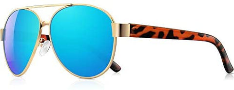 AWGSEE Aviator Sunglasses For Women Polarized UV Protection Sun glasses Mirrored Lens