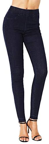 Women's Elastic High Waisted Jeans