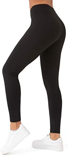 Leggings for Women, Stretch Mid-Rise Leggings, Not See Through Workout Leggings
