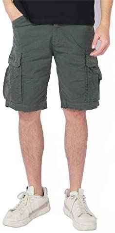 DGWZ Mens Cargo Shorts Outdoor Casual Slim Fit Hiking Stretch  Multi Pocket Shorts for Men
