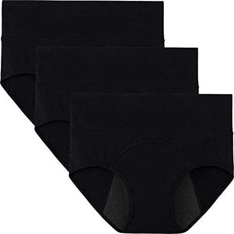 INNERSY Women's Period Underwear High Waisted Postpartum Maternity Panties 3 Pack