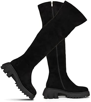 Torgeis Women's Alfie Fashion, Supple faux leather, Zipper Tall Boot, Round Toe, Thermoplastic rubber Outsole