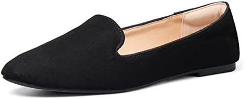 mysoft Women's Flats Slip on Loafer Ballet Flat Shoes with +Comfort Heel Protection