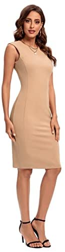 Women's Sleevless Elegant Midi Dress.