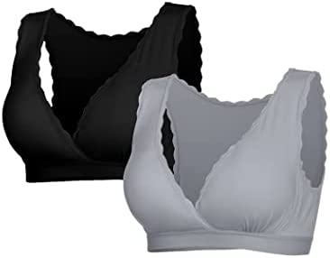 Women's Nursing Sleep Bra 2 Pac
