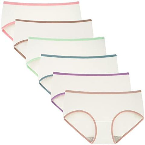 INNERSY Womens Underwear Cotton Hipster Panties Regular & Plus Size 6-Pack