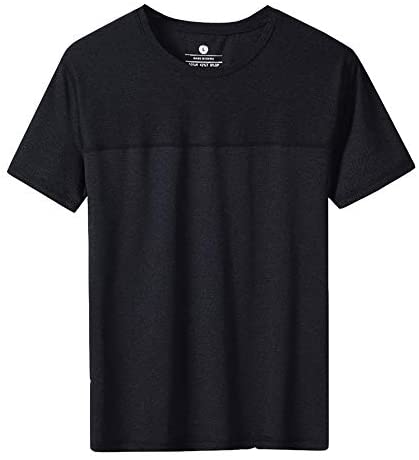 Men's Lightweight Quick Dry Seamless Crew Neck Tee Shirts