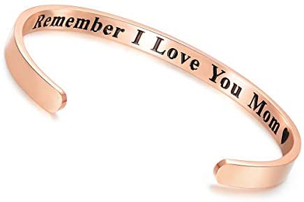 Stainless Steel Cuff Bracelet Engraved
