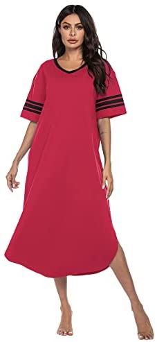 Women's V Neck Loungewear  Loose Sleepwear