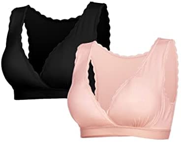 Women's Nursing Sleep Bra 2 Pac