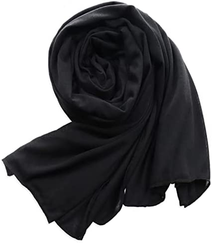Vabovin stretch jersey long scarf light weight turban for women head wraps 71 * 32 inches