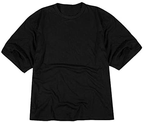 Men's Oversized Round Neck Solid T Shirt