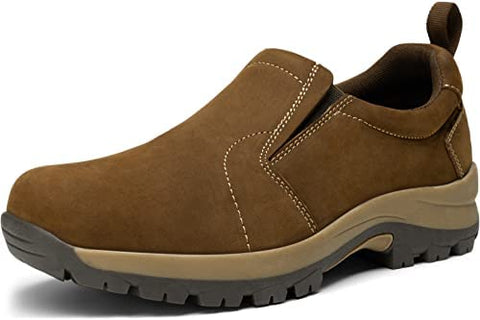 Men's Jungle Moc Casual Loafers Leather Slip-on Walking Shoes