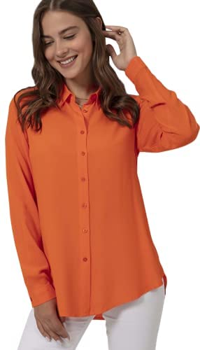 Blouses for Women Fashion, Casual Long Sleeve Button Down Shirts Tops, XS-3XL