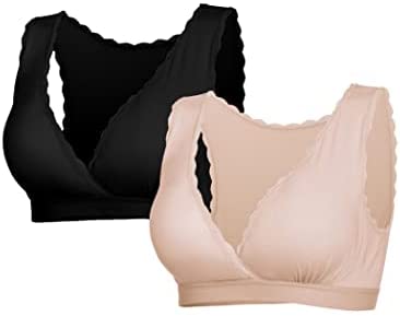 Women's Nursing Sleep Bra 2 Pac