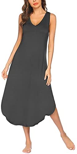 Women's Sleeveless Long Full Slip Night Dress