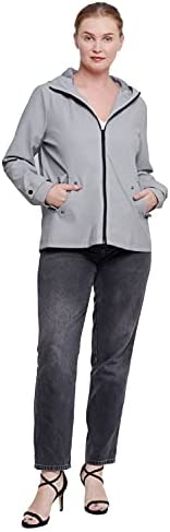 Carrotomato Women's Waterproof Lightweight Jacket Sports Hooded Zip Up