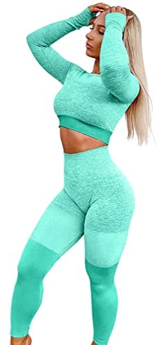 Women's Seamless Yoga Workout Sets 2 Piec