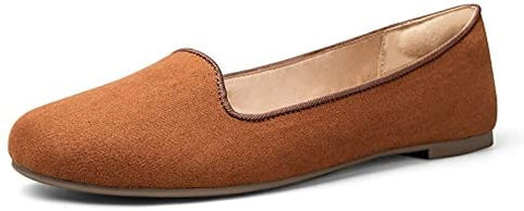 mysoft Women's Flats Slip on Loafer Ballet Flat Shoes with +Comfort Heel Protection
