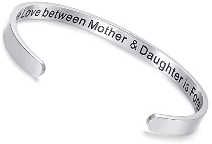 Stainless Steel Cuff Bracelet Engraved