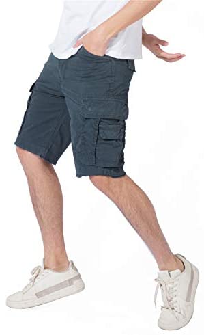 DGWZ Mens Cargo Shorts Outdoor Casual Slim Fit Hiking Stretch  Multi Pocket Shorts for Men