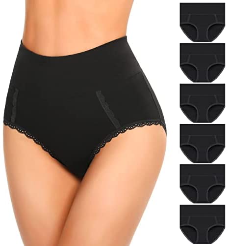Womens Cotton Underwear High Waist Postpartum Care Panties Soft Breathable No Muffin Briefs Ladies(Multipack) for S-4XL