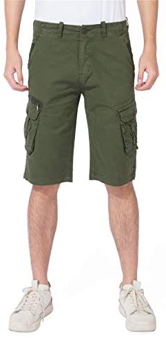 DGWZ Mens Cargo Shorts Outdoor Casual Hiking Relaxed Stretch Multi Pocket Shorts for Men