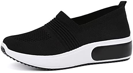 Samilor Breathable Mesh Loafers for Women Slip On Walking Shoes Platform Fashion Sneakers