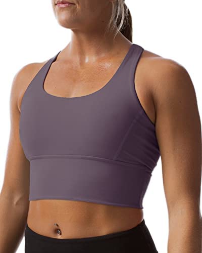 Crisscross Back High Impact Sports Bras for Women Workout Yoga Crop Tank Tops with Removable Pads