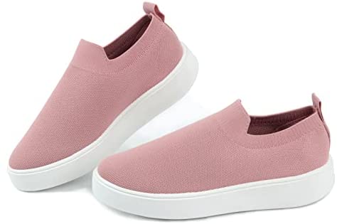 Samilor Breathable Mesh Loafers for Women Slip On Walking Shoes Platform Fashion Sneakers