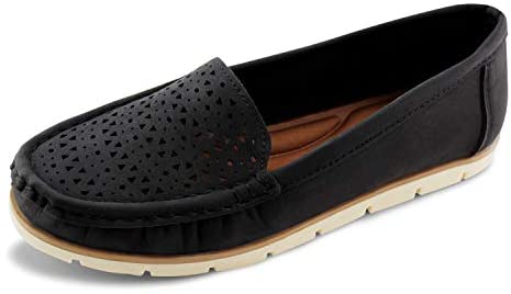 Womens Penny Loafers Breathable Slip on Flat Shoes Moccasins