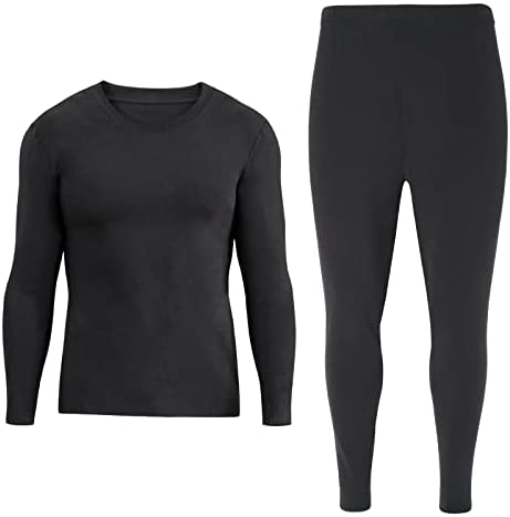 INNERSY Men's Thermal Underwear Set Thin Lightweight Long Johns Base Layer Top & Bottoms