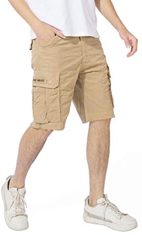 DGWZ Mens Cargo Shorts Outdoor Casual Slim Fit Hiking Stretch  Multi Pocket Shorts for Men