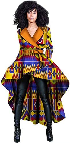 Women African Traditional Top Dashiki Print Long Sleeve Shirt Casual Cotton Outwear