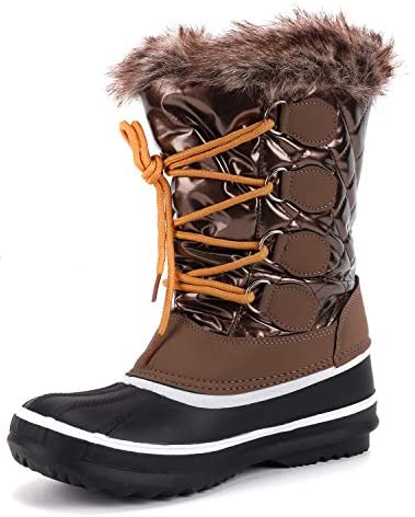 mysoft Women's Waterproof Winter Boots, Warm Insulated Snow Boots for Outdoor
